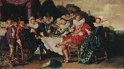 Dirck Hals Amusing Party in the Open Air oil painting reproduction